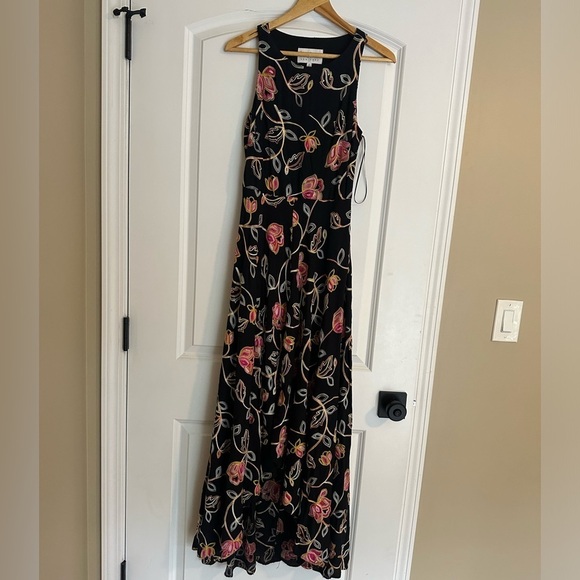 Nicole Miller Black Embroidered High Low Dress - Picture 4 of 10